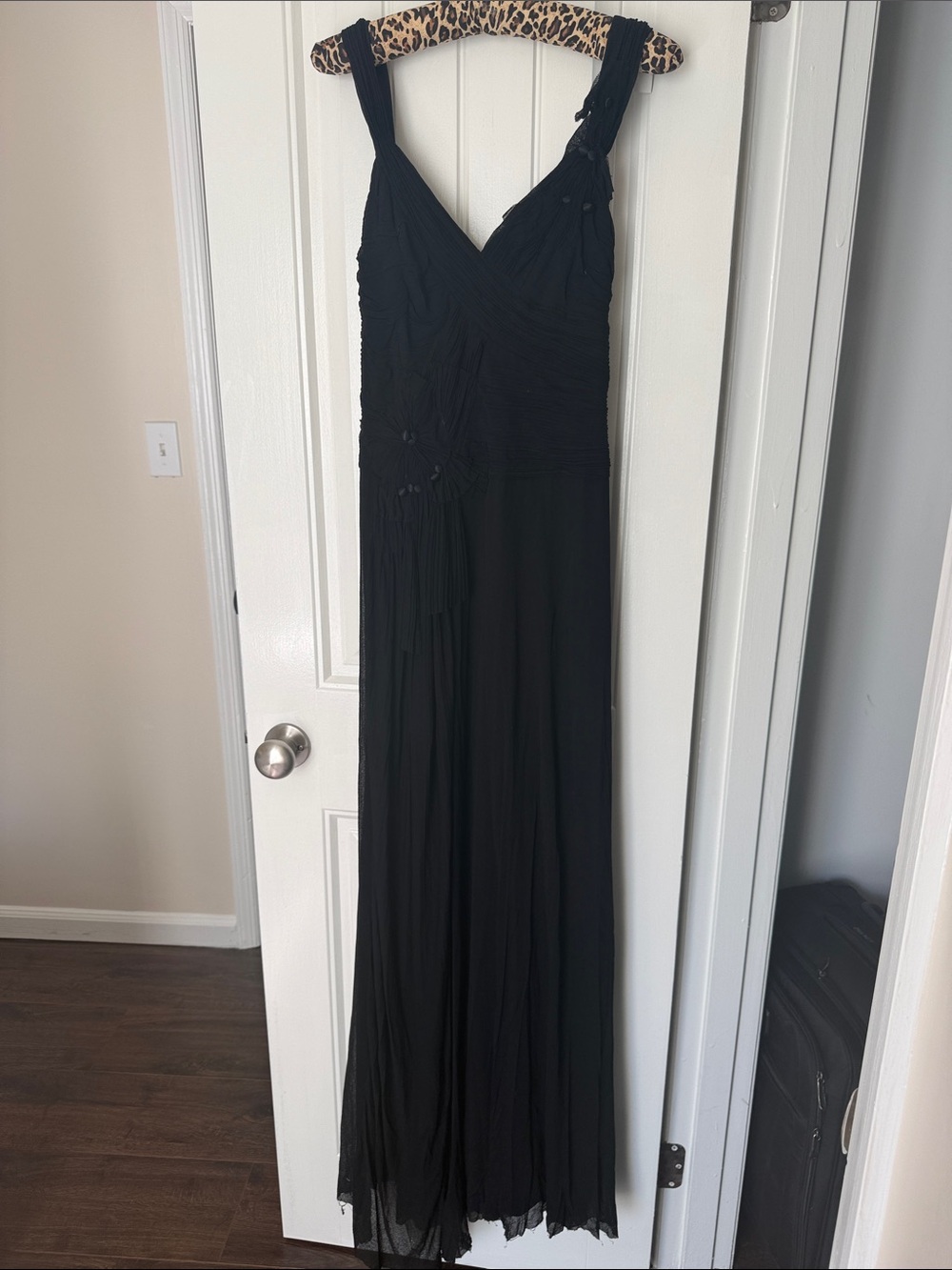 black formal evening gown